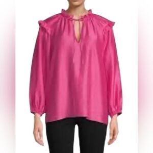 255. NWT - Hudson North Ruffle Neck Blouse